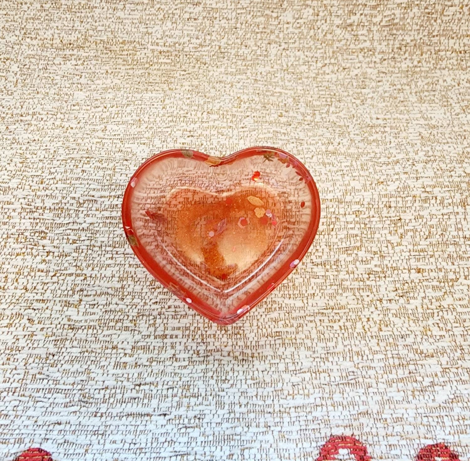 Multiple Designs Heart Shaped Jewelry Dish, Resin Dish