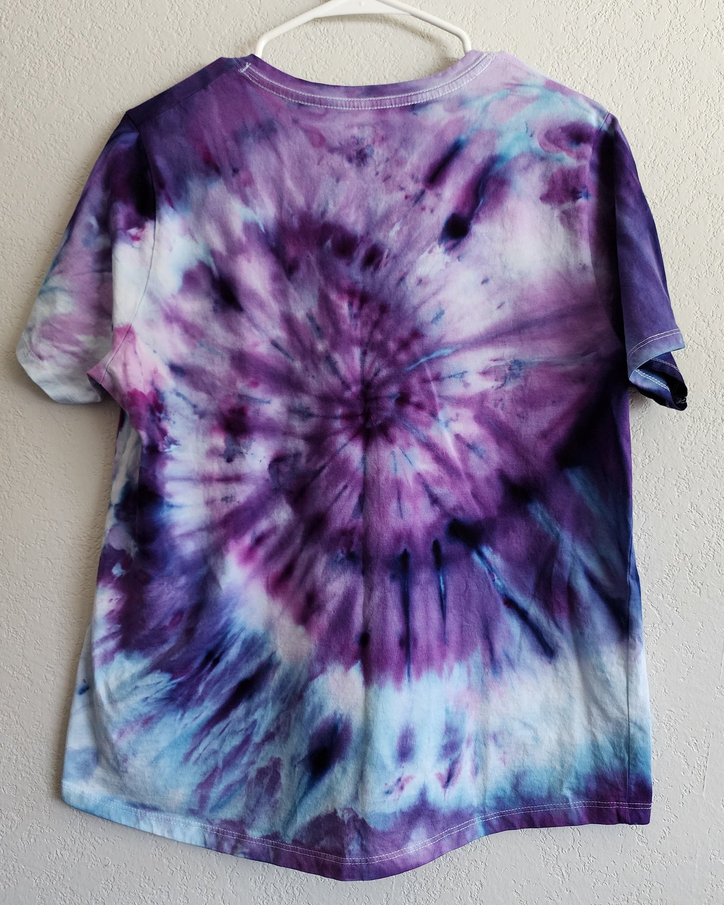 Purple Gravity Spiral Tie Dye T Shirt Customizable Women's 1XL