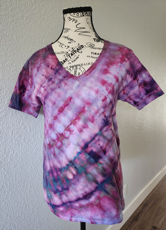 Candy Pink Tie Dye T Shirt Customizable Unisex Size S